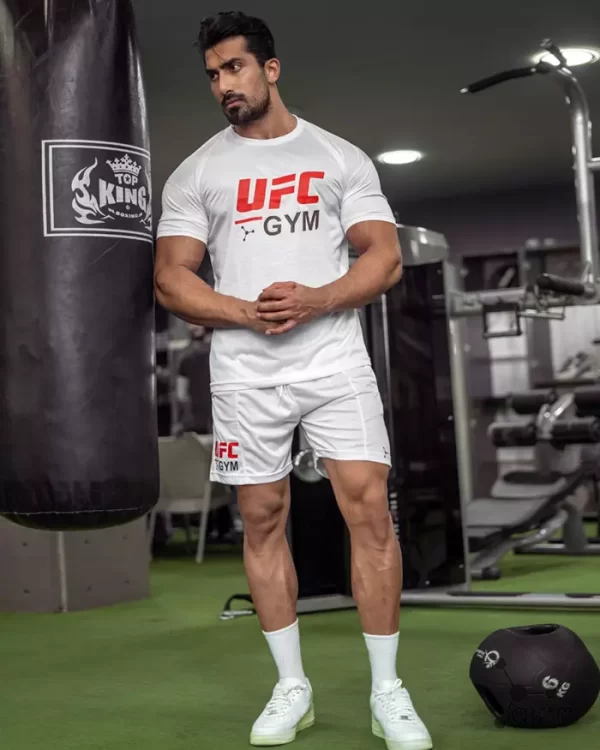تصویر ست تیشرت شلوارک ورزشی مردانه کد 1006501 – مدل UFC