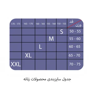 womens heightweight size chart